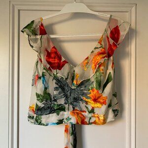 Alice + Olivia Floral Tie Top